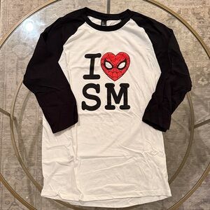 Spider-Man Raglan Shirt - Black and White